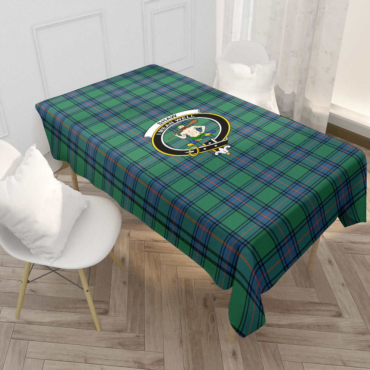 Shaw (of Sauchie) Ancient Tartan Crest Tablecloth