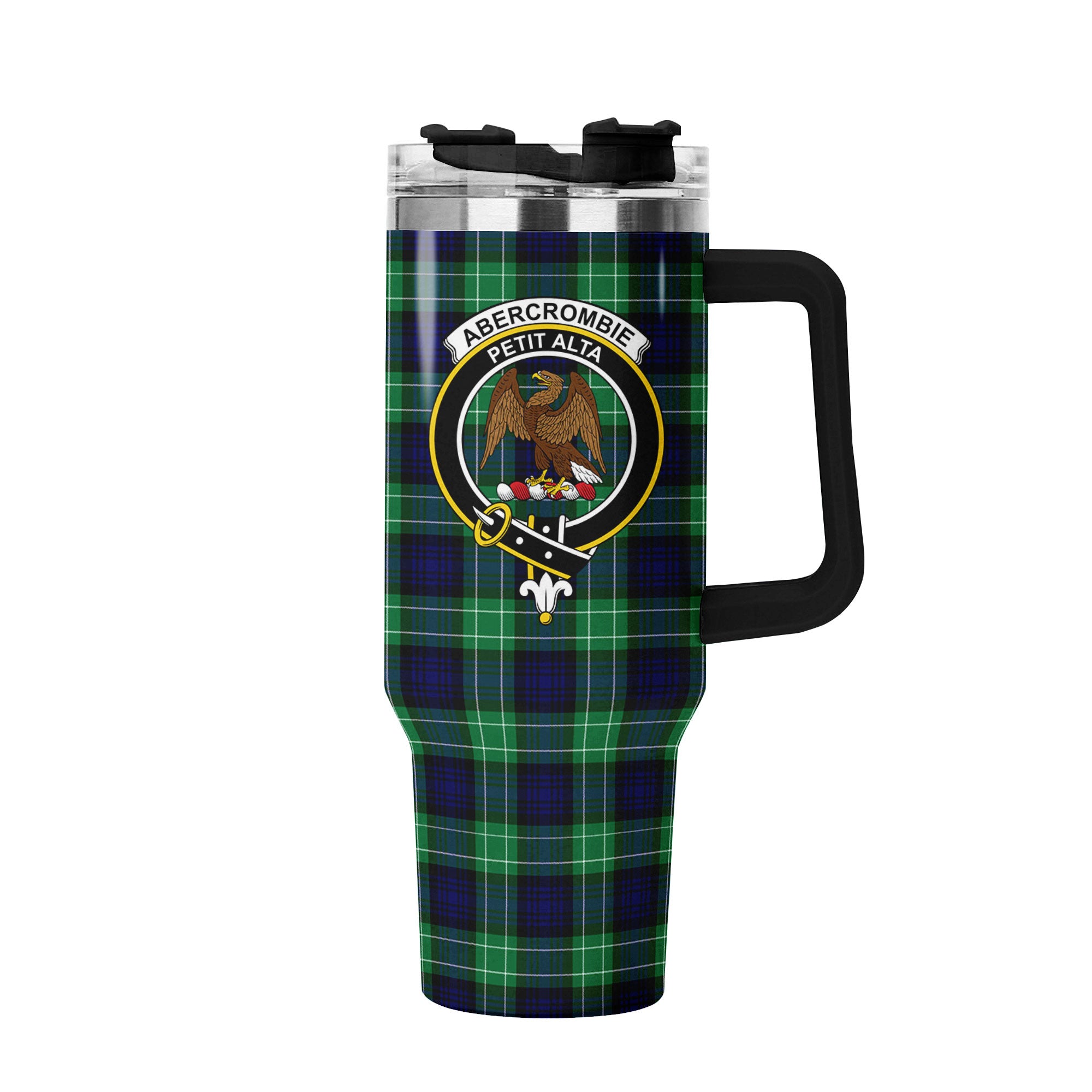 Abercrombie Tartan Crest 40 oz Insulated Tumbler with Handle