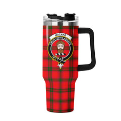 MacNab Modern Tartan Crest 40 oz Insulated Tumbler with Handle