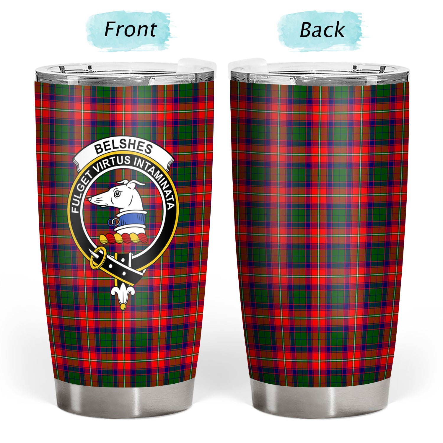 Belshes Tartan Crest Tumbler