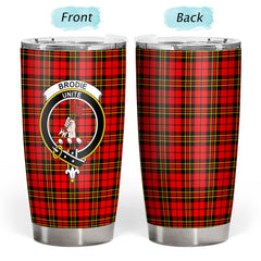 Brodie Modern Tartan Crest Tumbler