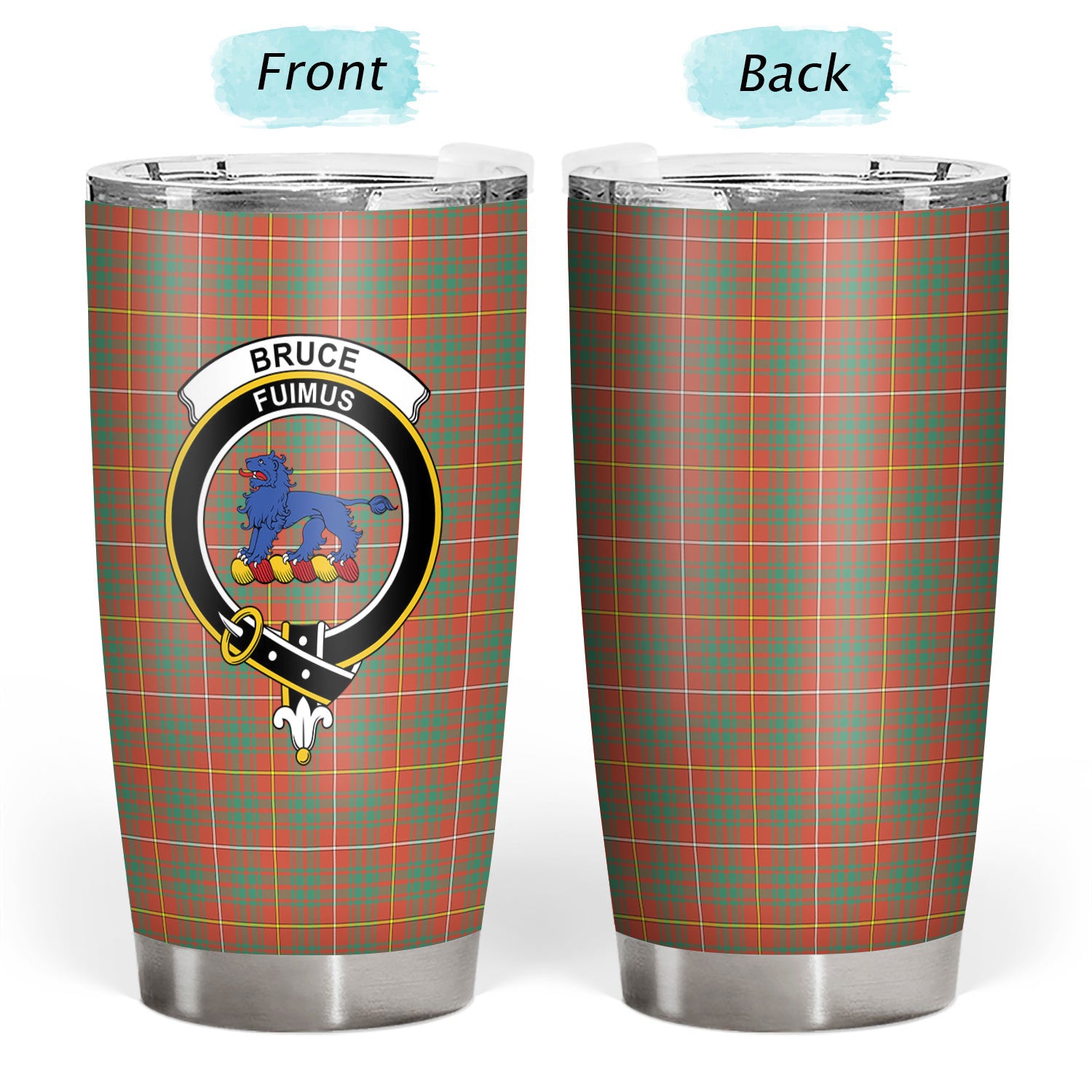 Bruce Ancient Tartan Crest Tumbler