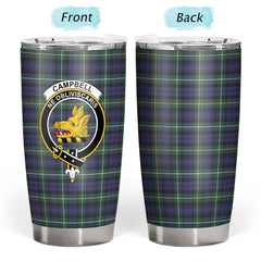 Campbell Argyll Modern Tartan Crest Tumbler