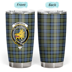 Campbell Faded Tartan Crest Tumbler