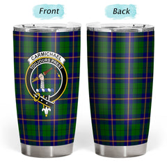 Carmichael Modern Tartan Crest Tumbler