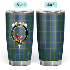 Clelland Tartan Crest Tumbler