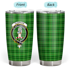 Clephan (or Clephane) Tartan Crest Tumbler