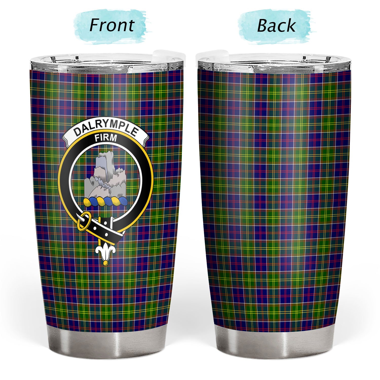 Dalrymple Tartan Crest Tumbler