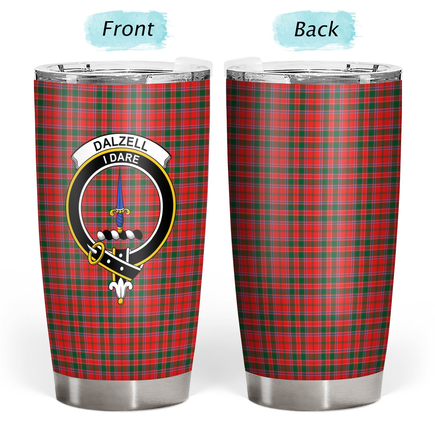 Dalziel Modern Tartan Crest Tumbler