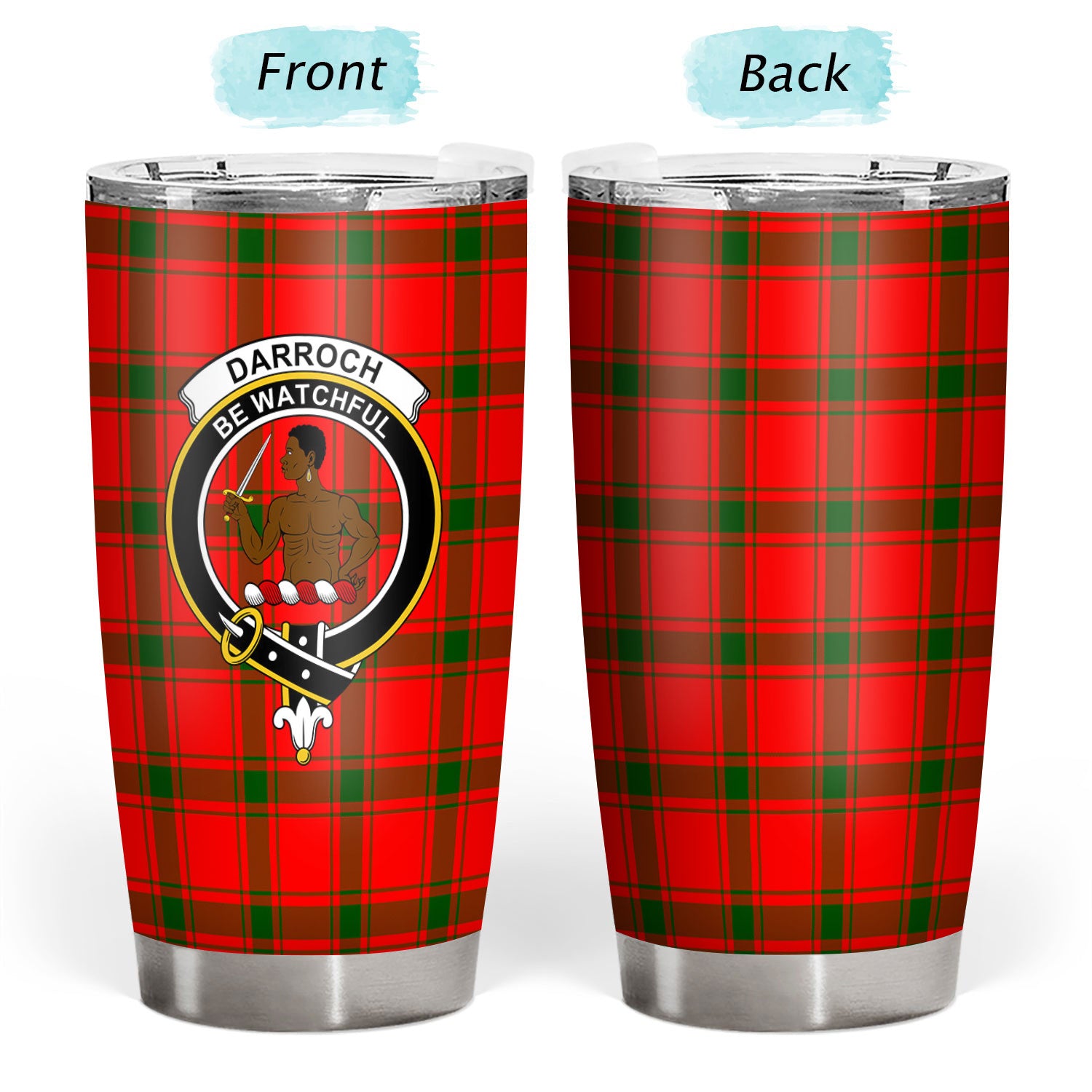 Darroch (Gourock) Tartan Crest Tumbler