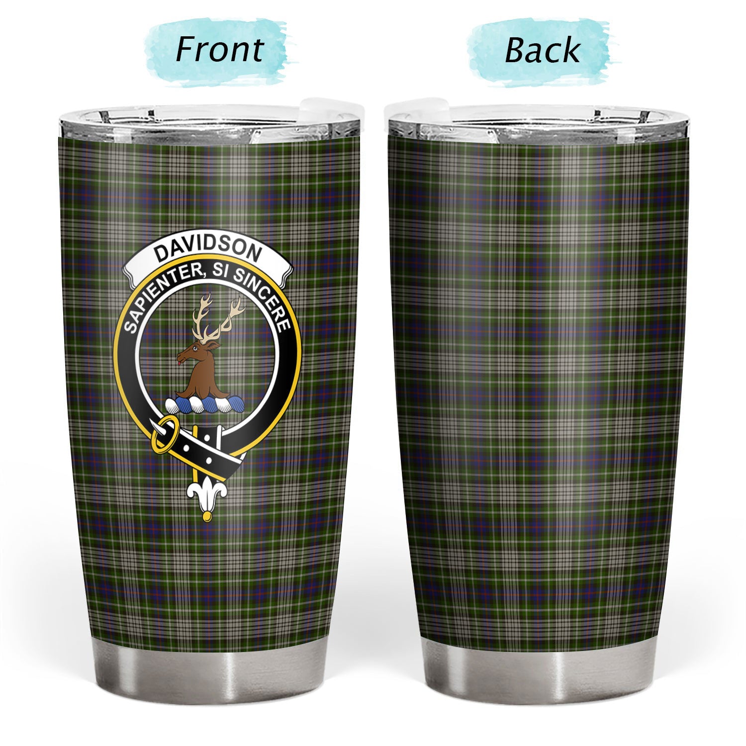 Davidson Tulloch Dress Tartan Crest Tumbler