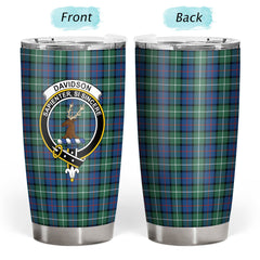 Davidson of Tulloch Tartan Crest Tumbler