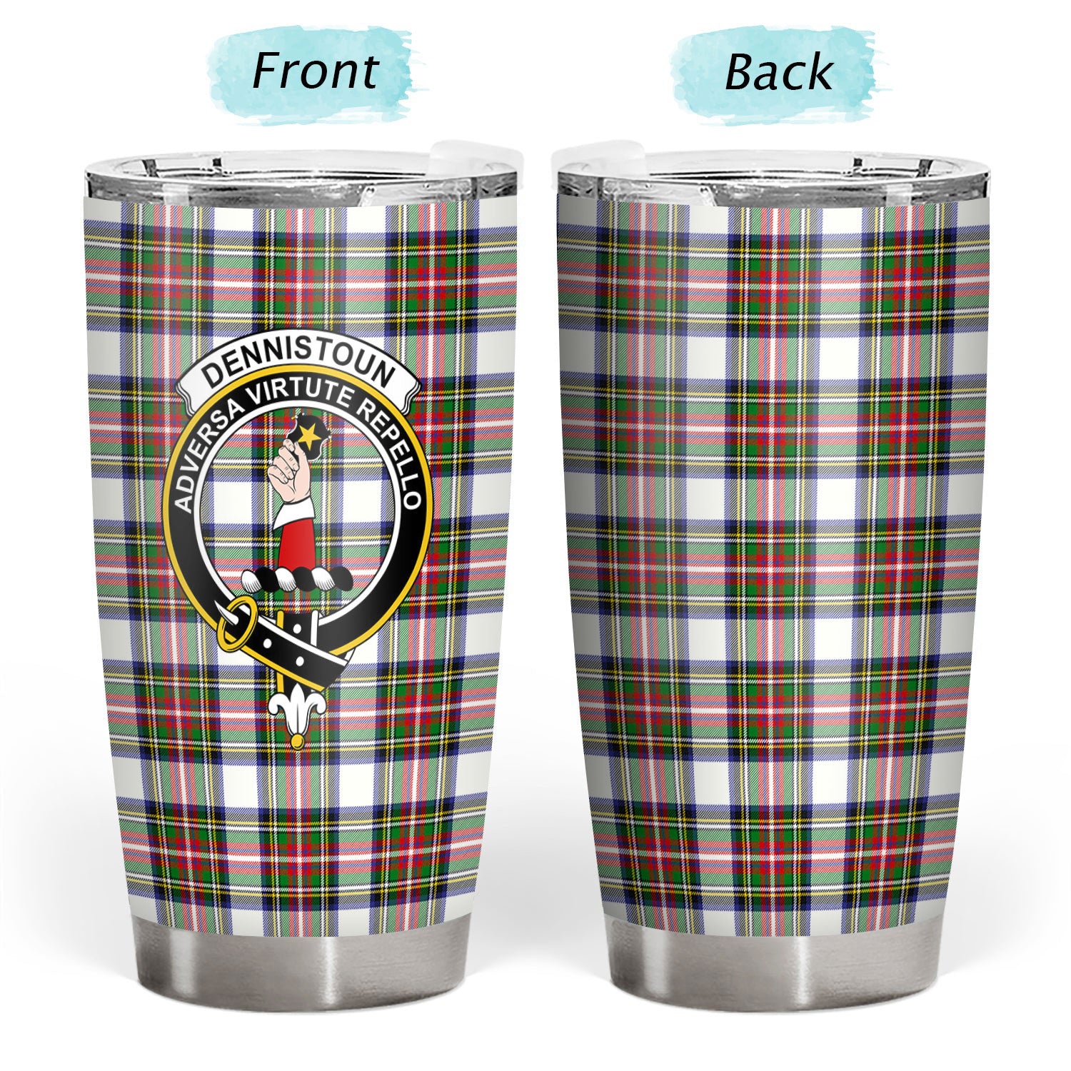 Dennistoun Tartan Crest Tumbler