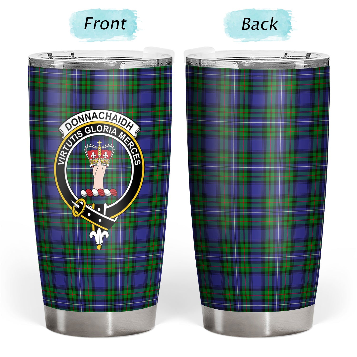 Donnachaidh Tartan Crest Tumbler