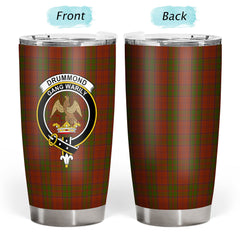 Drummond Clan Tartan Crest Tumbler