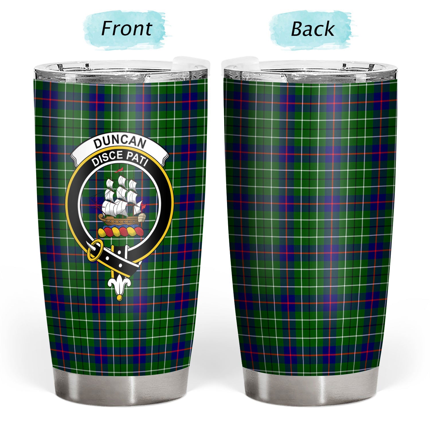 Duncan Modern Tartan Crest Tumbler