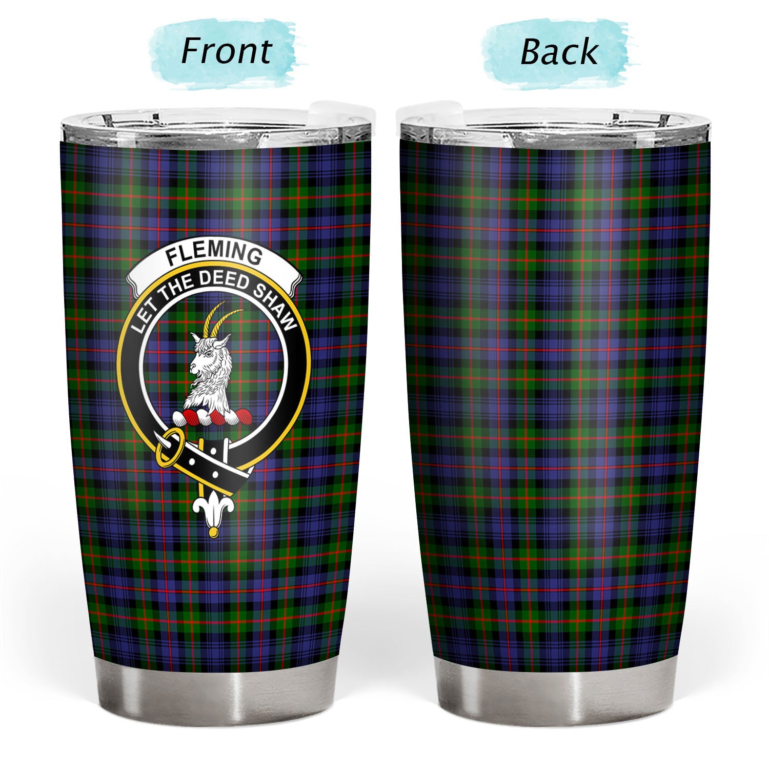 Fleming Tartan Crest Tumbler