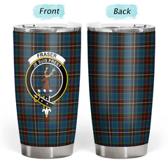 Fraser (of Lovat) Hunting Ancient Tartan Crest Tumbler