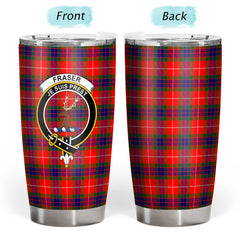 Fraser (of Lovat) Modern Tartan Crest Tumbler