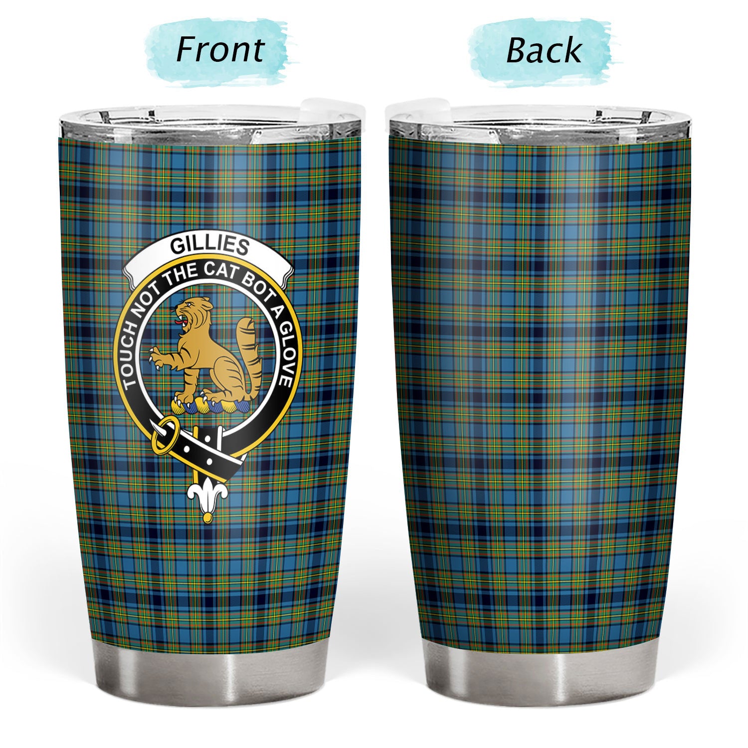 Gillies Ancient Tartan Crest Tumbler