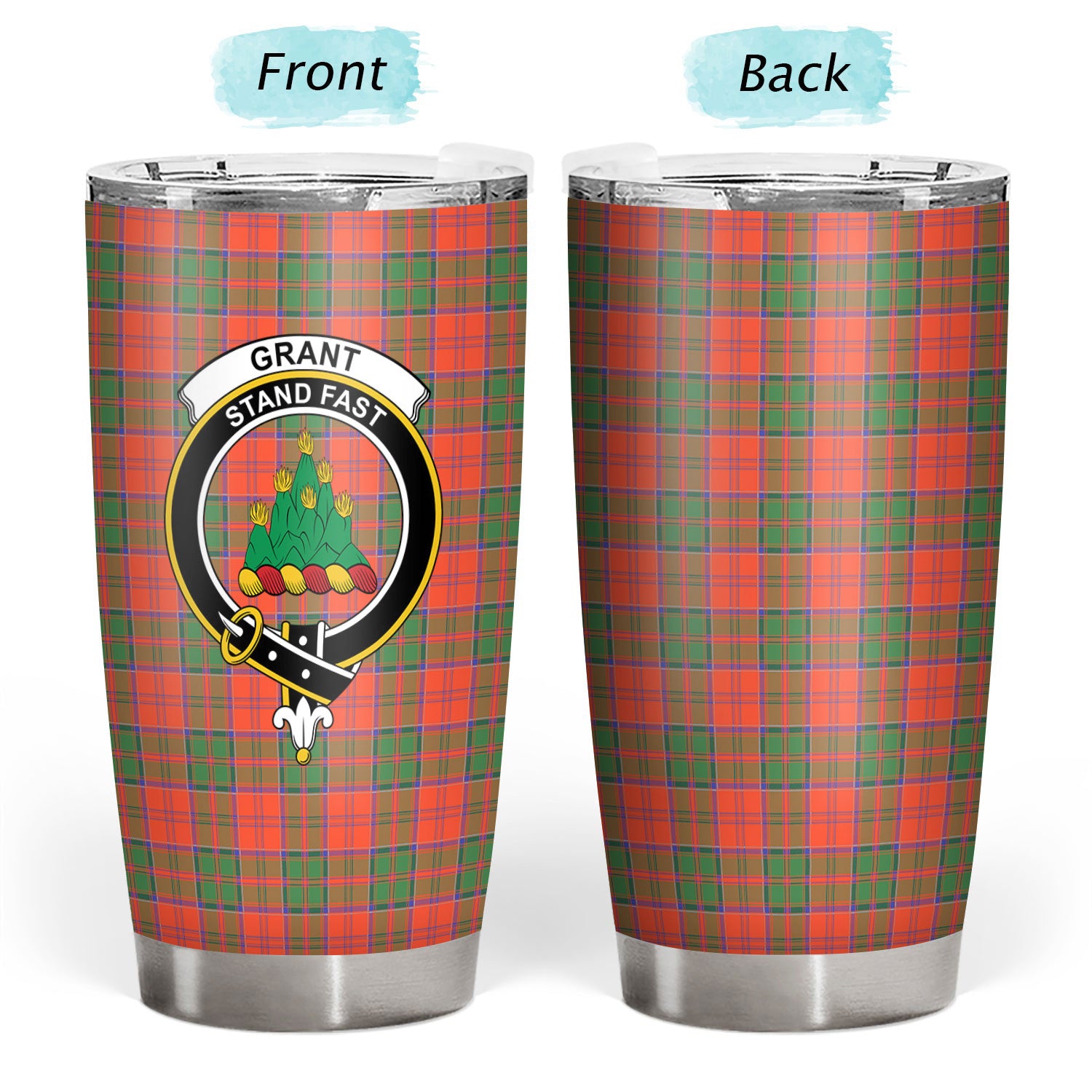 Grant Ancient Tartan Crest Tumbler