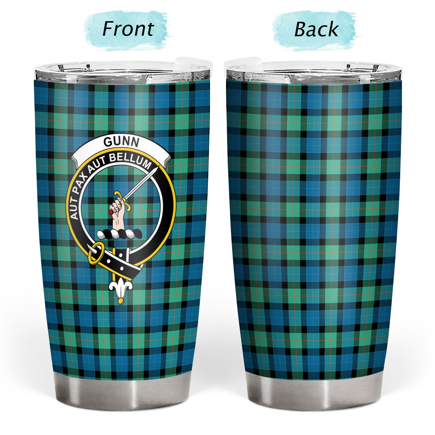 Gunn Ancient Tartan Crest Tumbler