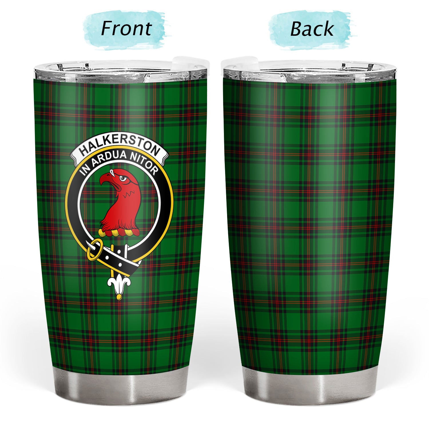 Halkerston Tartan Crest Tumbler