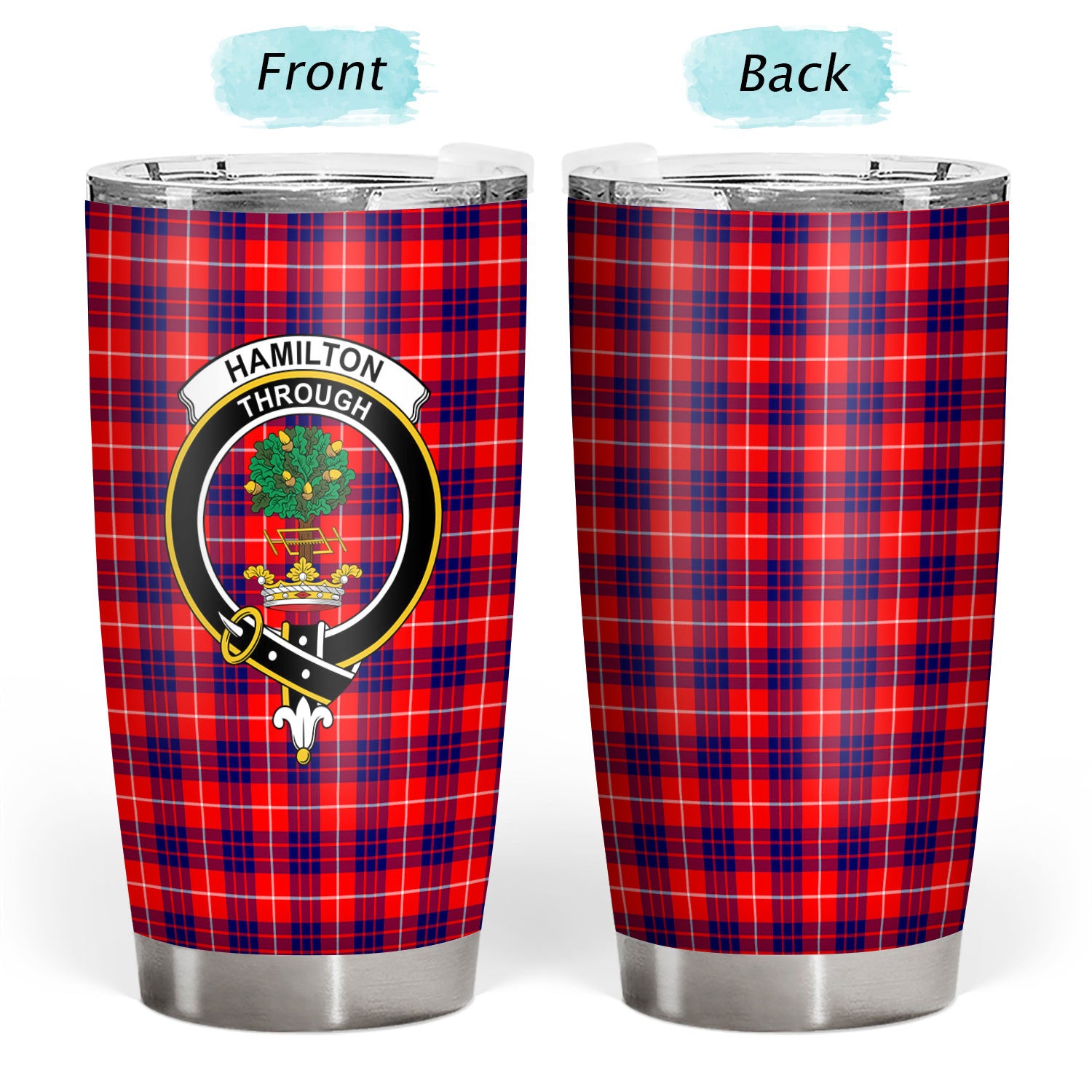 Hamilton Modern Tartan Crest Tumbler