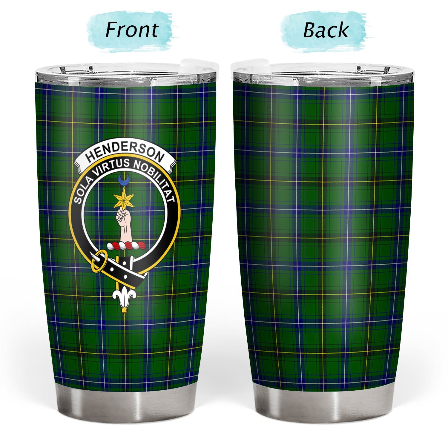 Henderson Modern Tartan Crest Tumbler