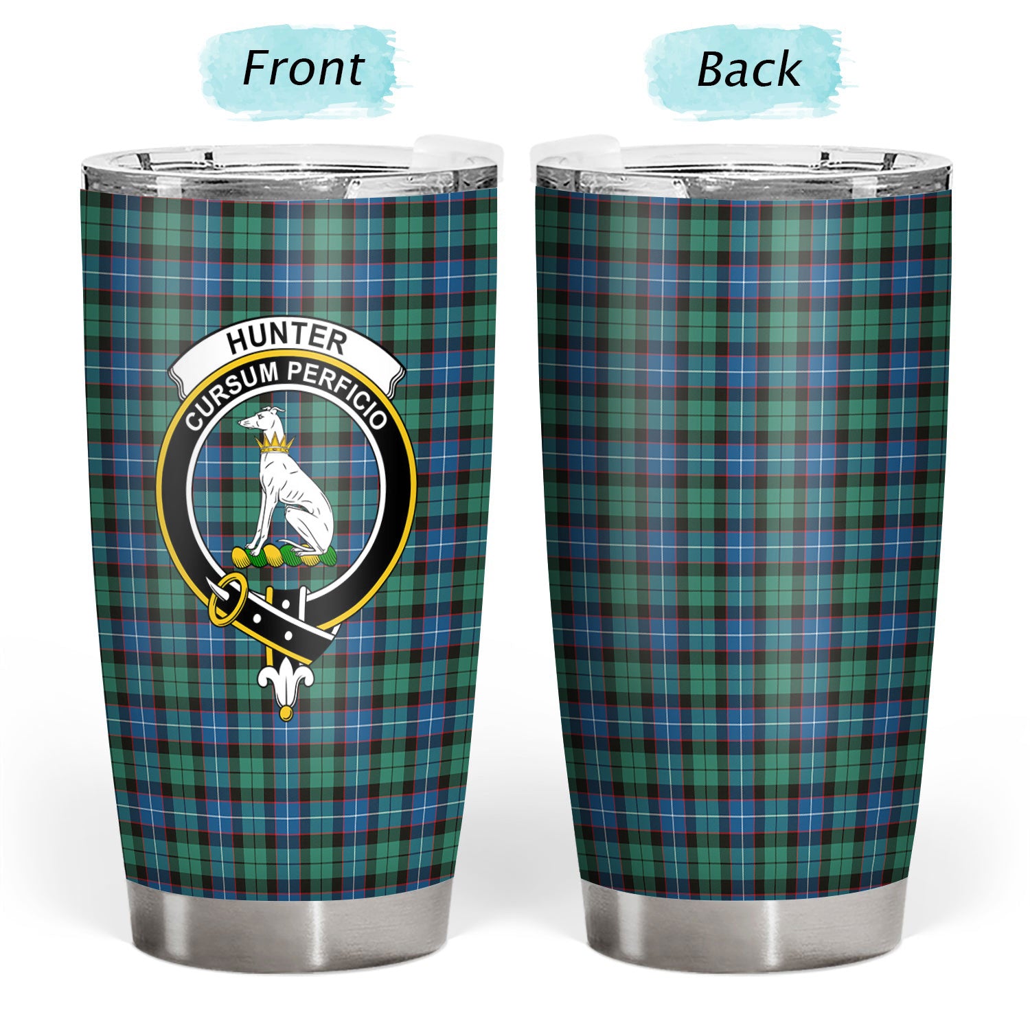 Hunter Ancient Tartan Crest Tumbler