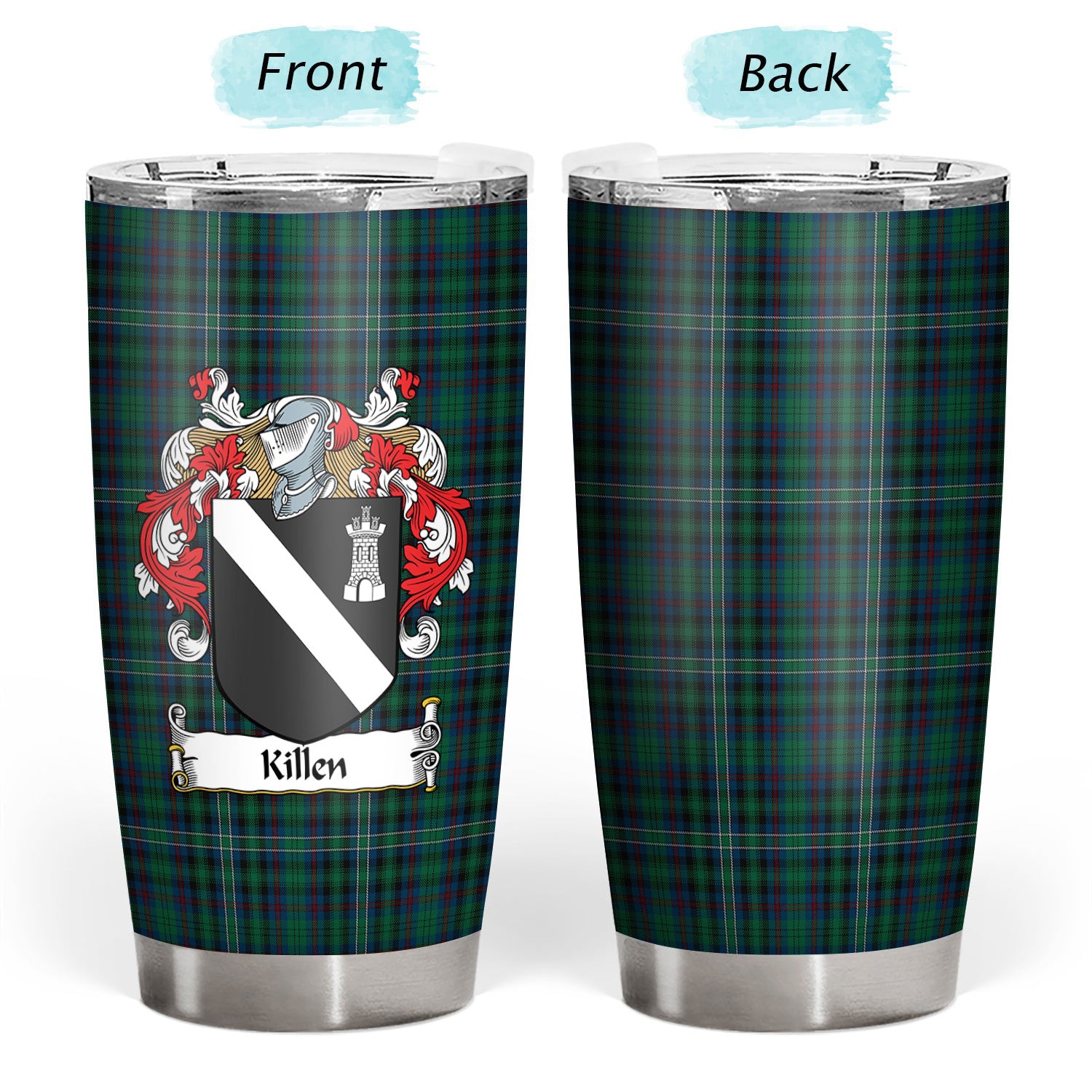 Killen Tartan Coat of Arms Tumbler