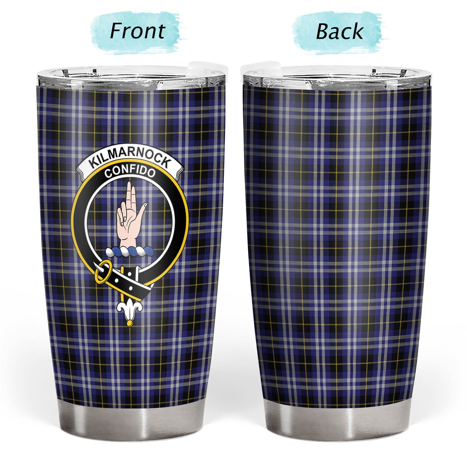 Kilmarnock Tartan Crest Tumbler