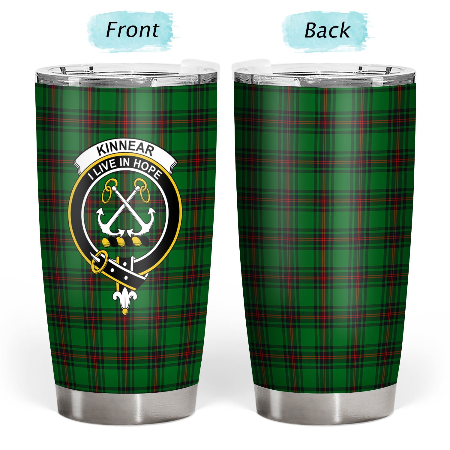 Kinnear Tartan Crest Tumbler