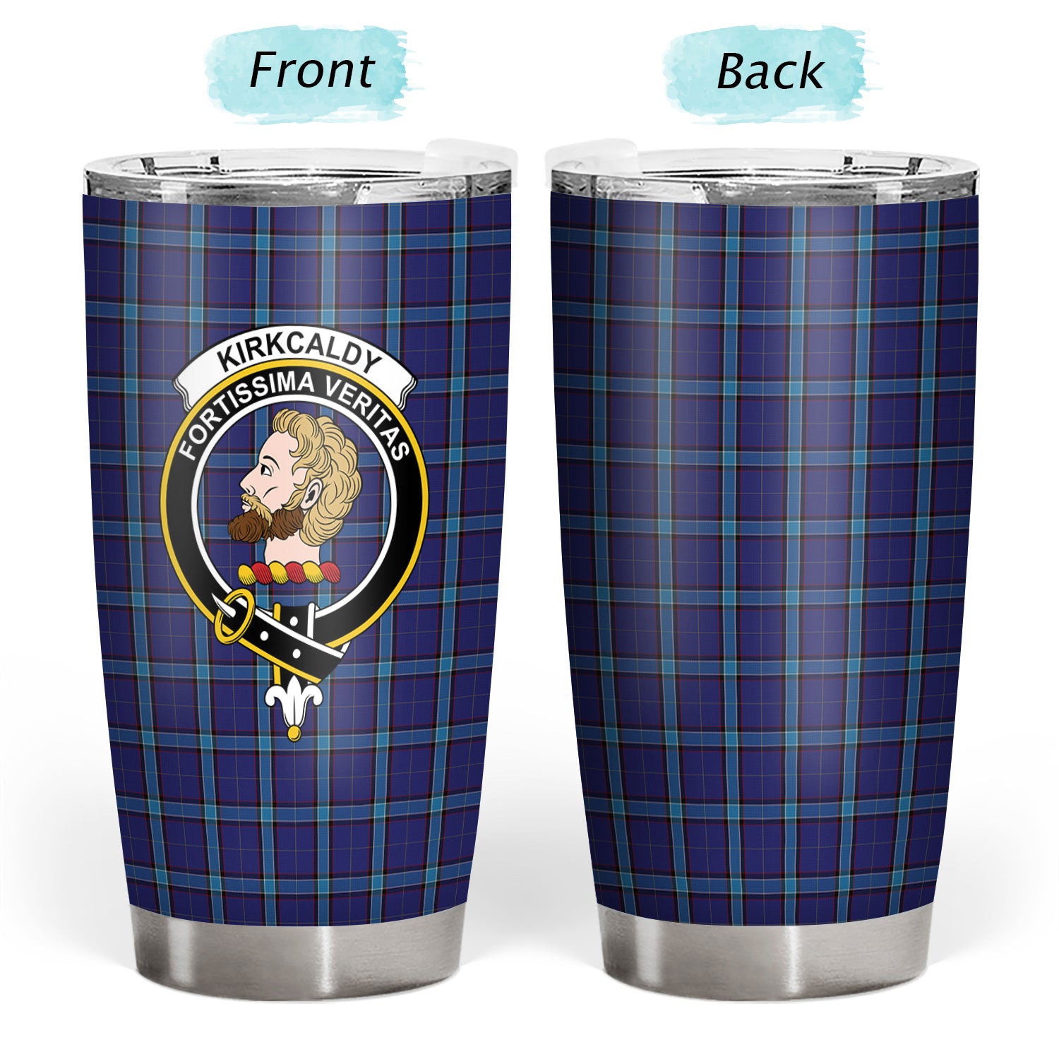 Kirkcaldy Tartan Crest Tumbler