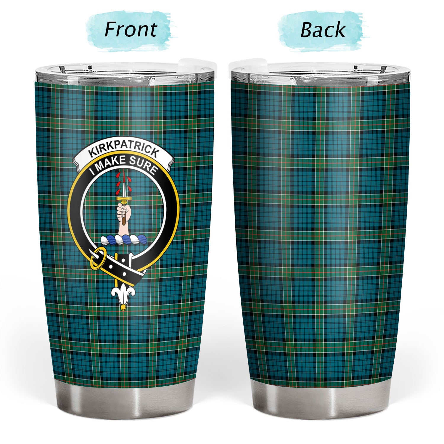 Kirkpatrick Ancient Tartan Crest Tumbler