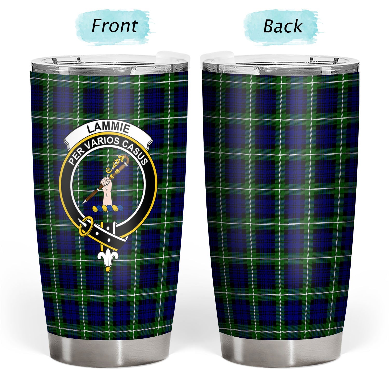 Lammie Tartan Crest Tumbler