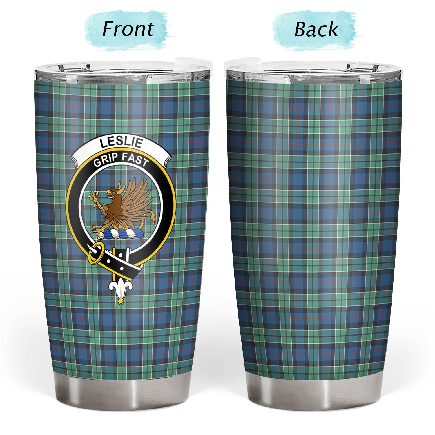 Leslie Hunting Ancient Tartan Crest Tumbler