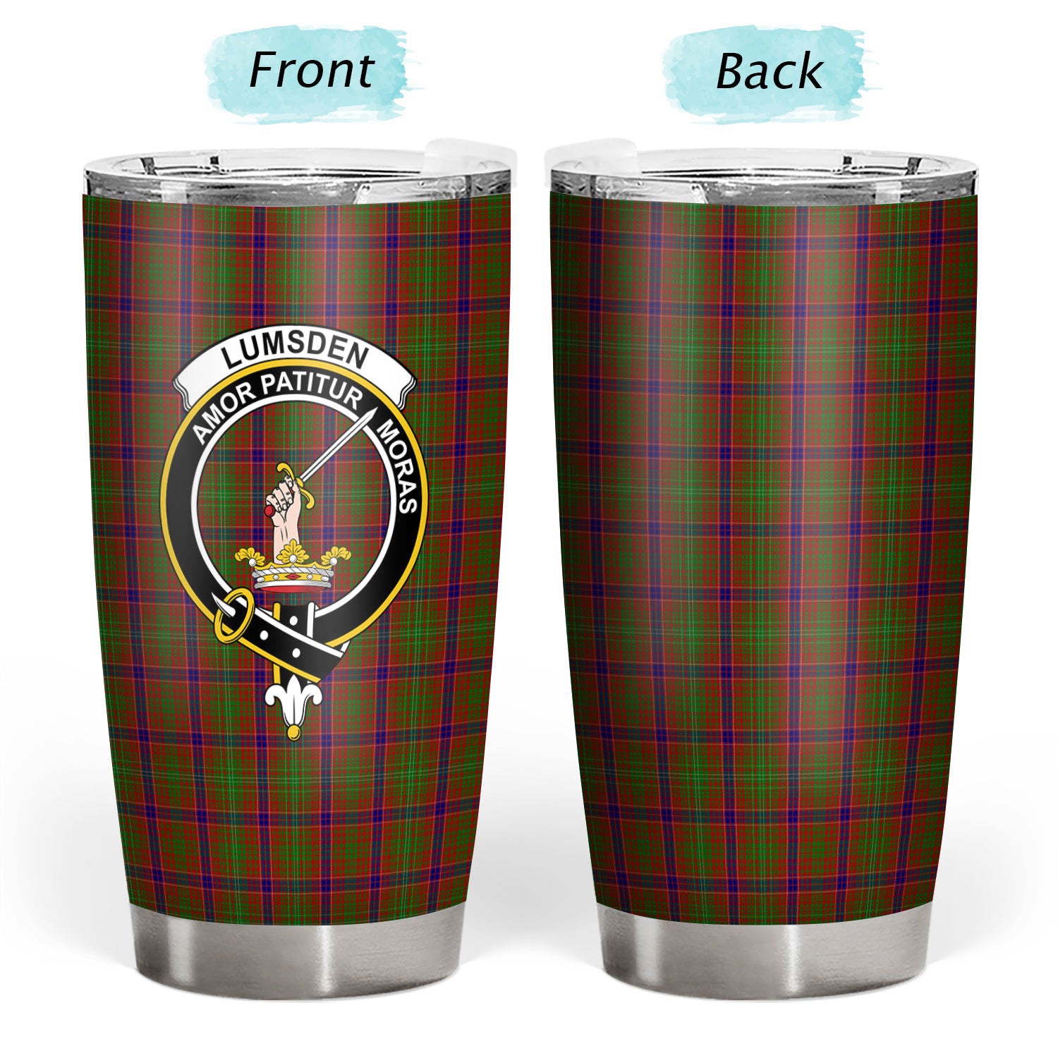 Lumsden Tartan Crest Tumbler