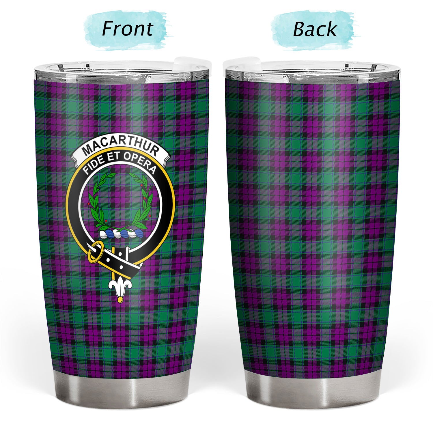 MacArthur – Milton Tartan Crest Tumbler