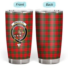 MacAulay Modern Tartan Crest Tumbler