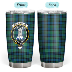 MacCallum Ancient Tartan Crest Tumbler