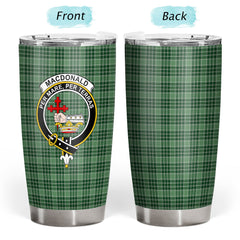 MacDonald Lord of the Isles Hunting Tartan Crest Tumbler