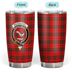 MacDougall Modern Tartan Crest Tumbler