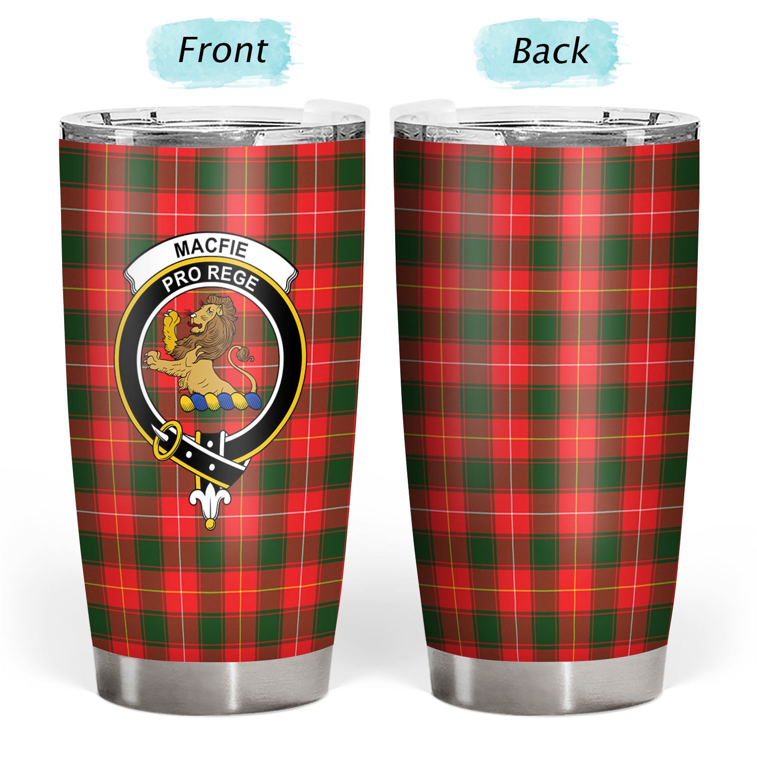 MacFie Tartan Crest Tumbler