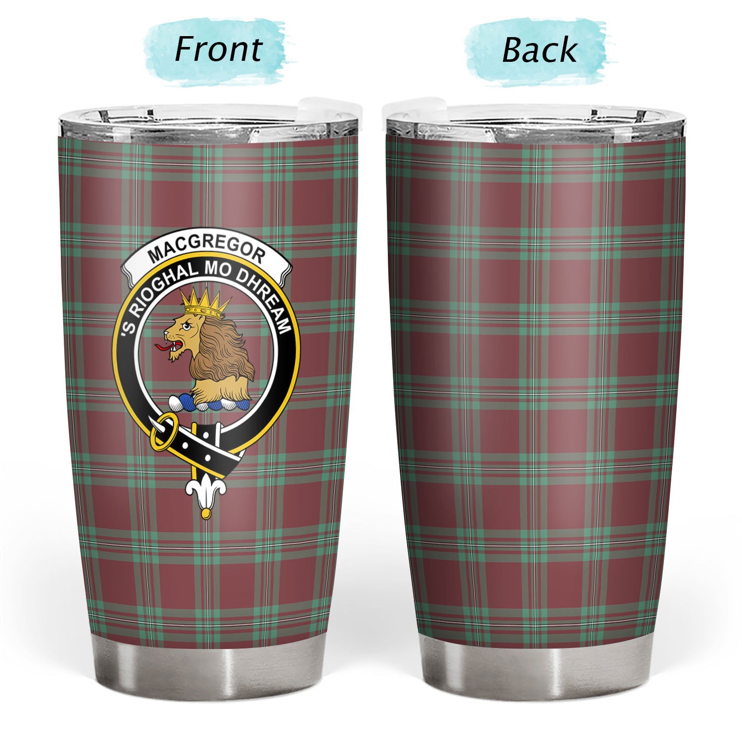 MacGregor Hunting Ancient Tartan Crest Tumbler