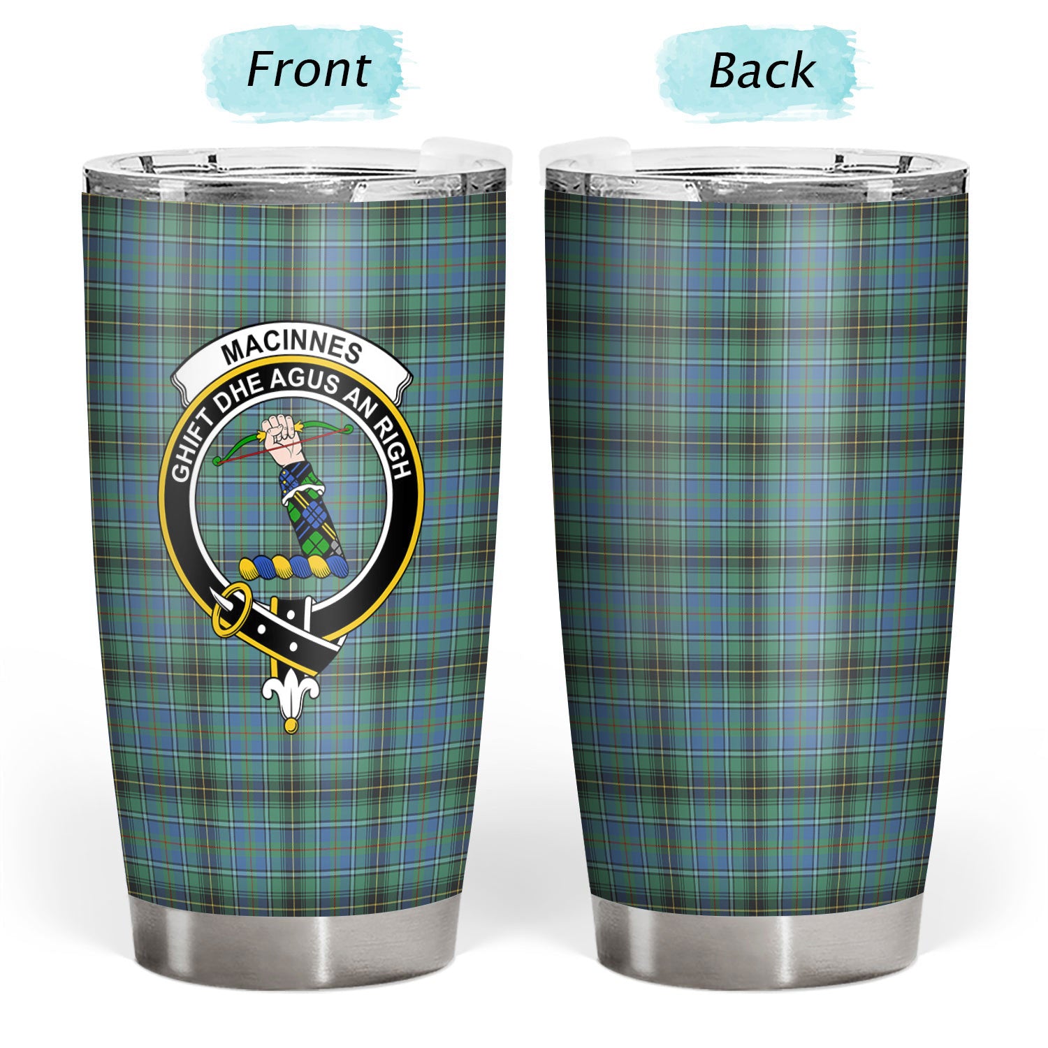 MacInnes Ancient Tartan Crest Tumbler