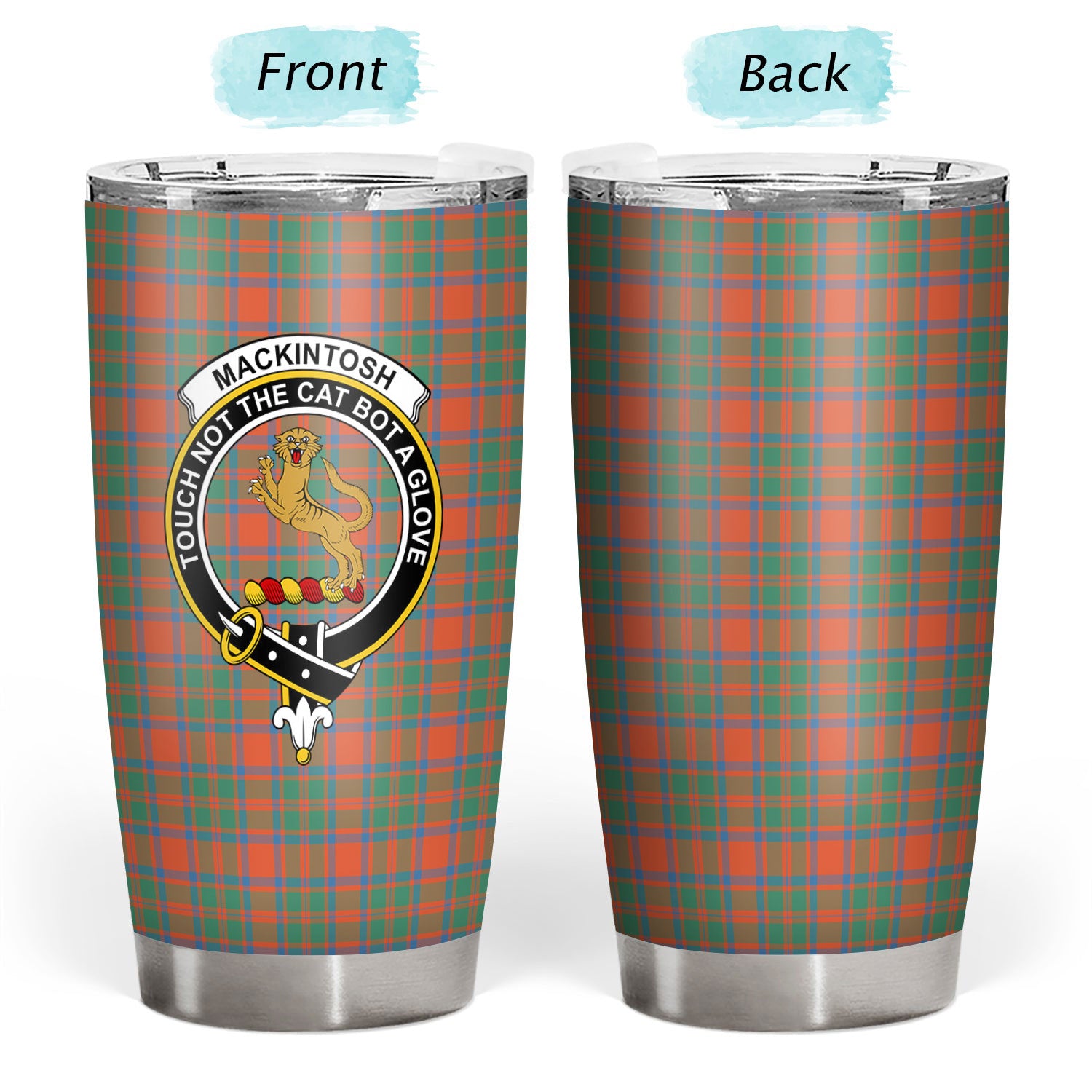 MacKintosh Ancient Tartan Crest Tumbler