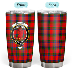 MacNicol (of Scorrybreac) Tartan Crest Tumbler