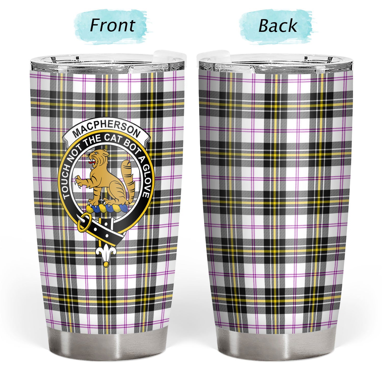 MacPherson Dress Modern Tartan Crest Tumbler