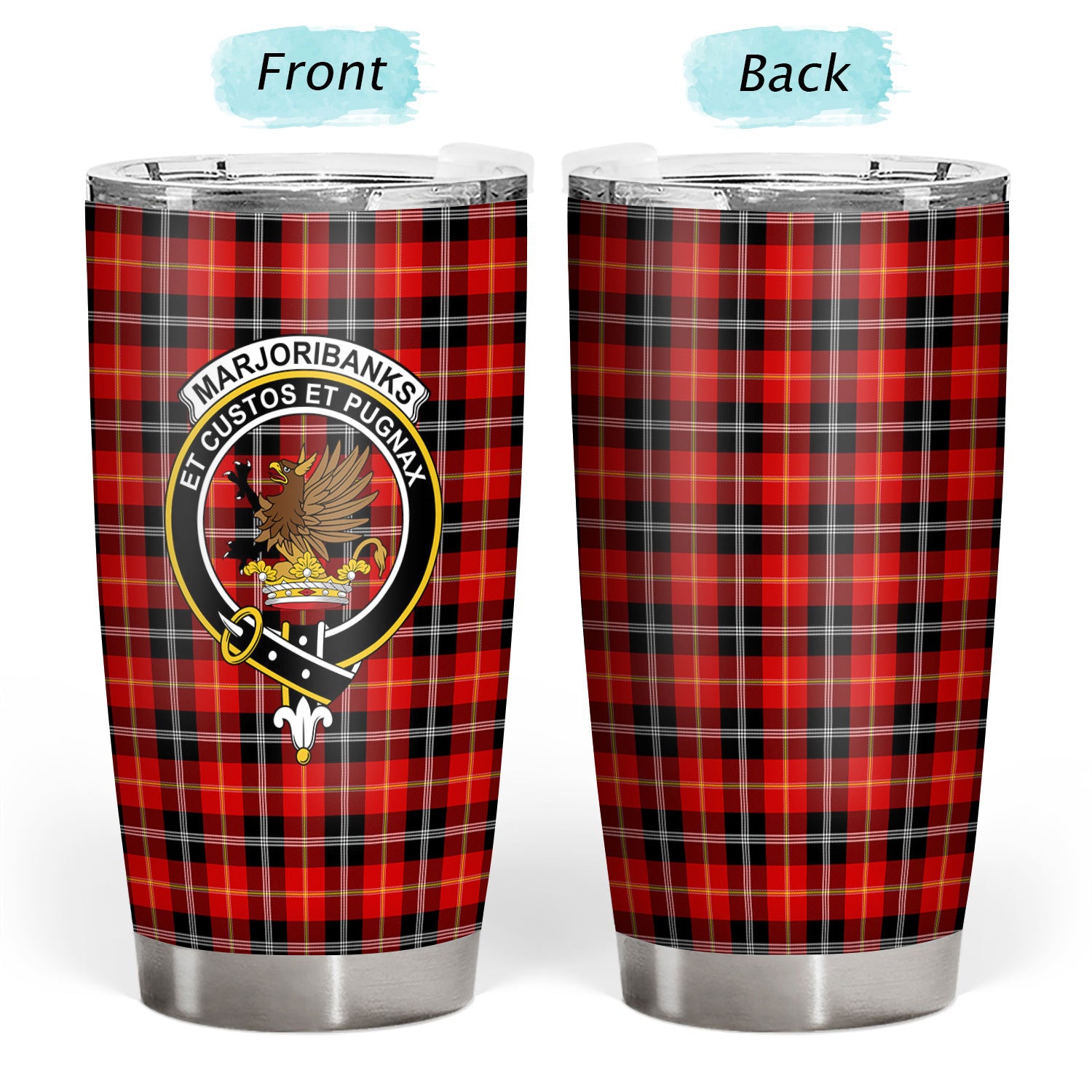 Marjoribanks Tartan Crest Tumbler